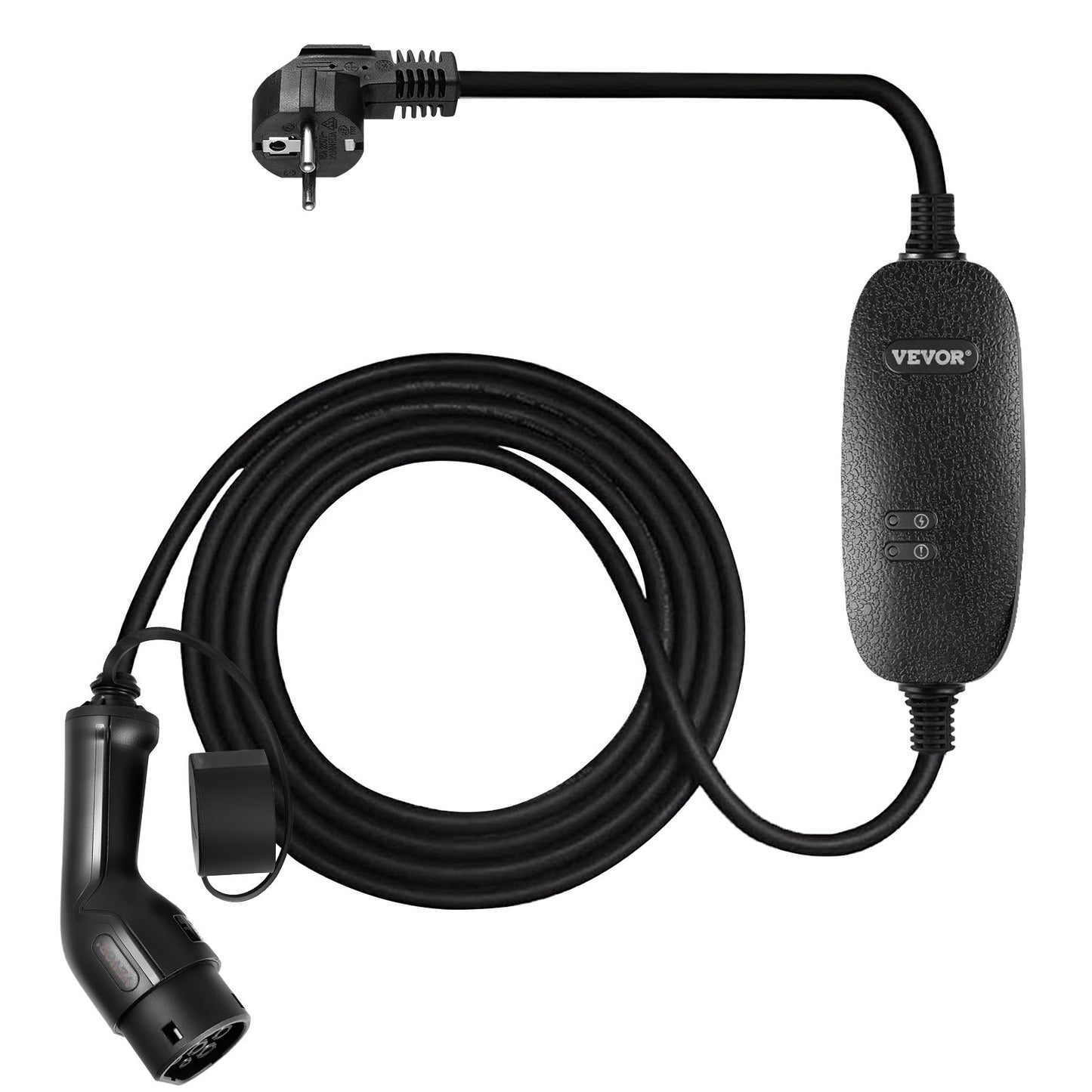 Tragbares Ladegerät für Elektroautos, Typ 2, 10 A, Ladegerät für Elektrofahrzeuge, 6 Meter langes Ladekabel mit 3-poligem UK-Stecker, IP66, maximale Wasserdichtigkeit, 3 kW, 250 V, IEC 62196-2, Heim-Ladestation für Elektrofahrzeuge mit Tragetasche, CE