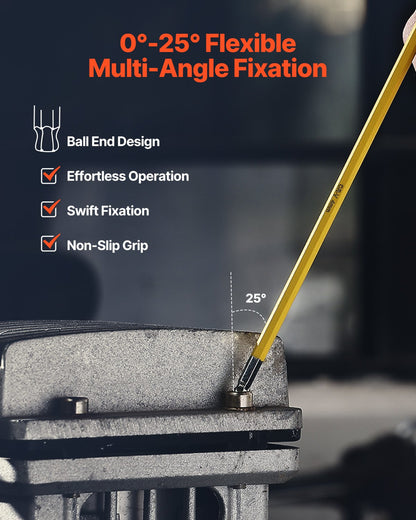 Hex Key Allen Wrench Set, 22 pcs SAE (0.050-3/8 in) and Metric (1.5-10 mm), Color Coding Allen Wrenches Sets with Ball End, Long Arm L-Shaped Hex Key for Bicycle, Household, Automobile Repair