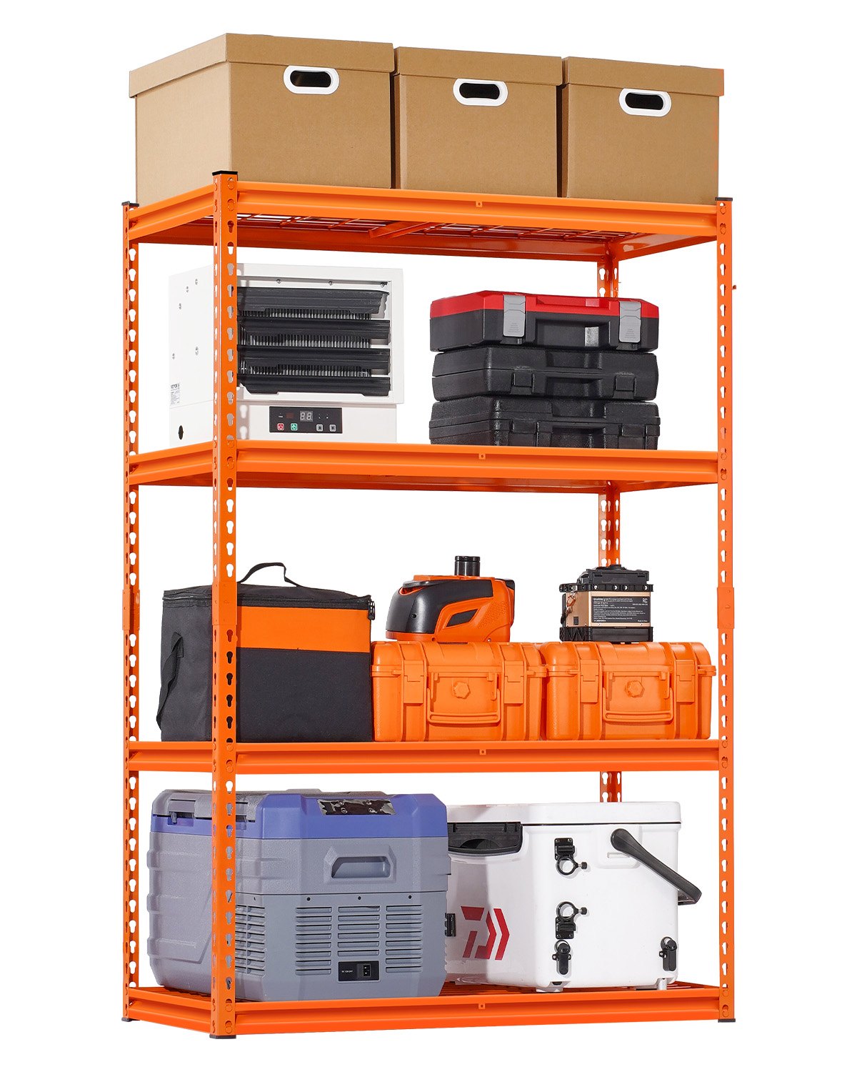 Storage Shelves 4-Tier Adjustable Heavy Duty Garage Shelf 2400 lbs