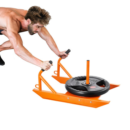 Gewicht Power Pull Push Schlitten Fitness Kraft Geschwindigkeit Training Schlitten Orange