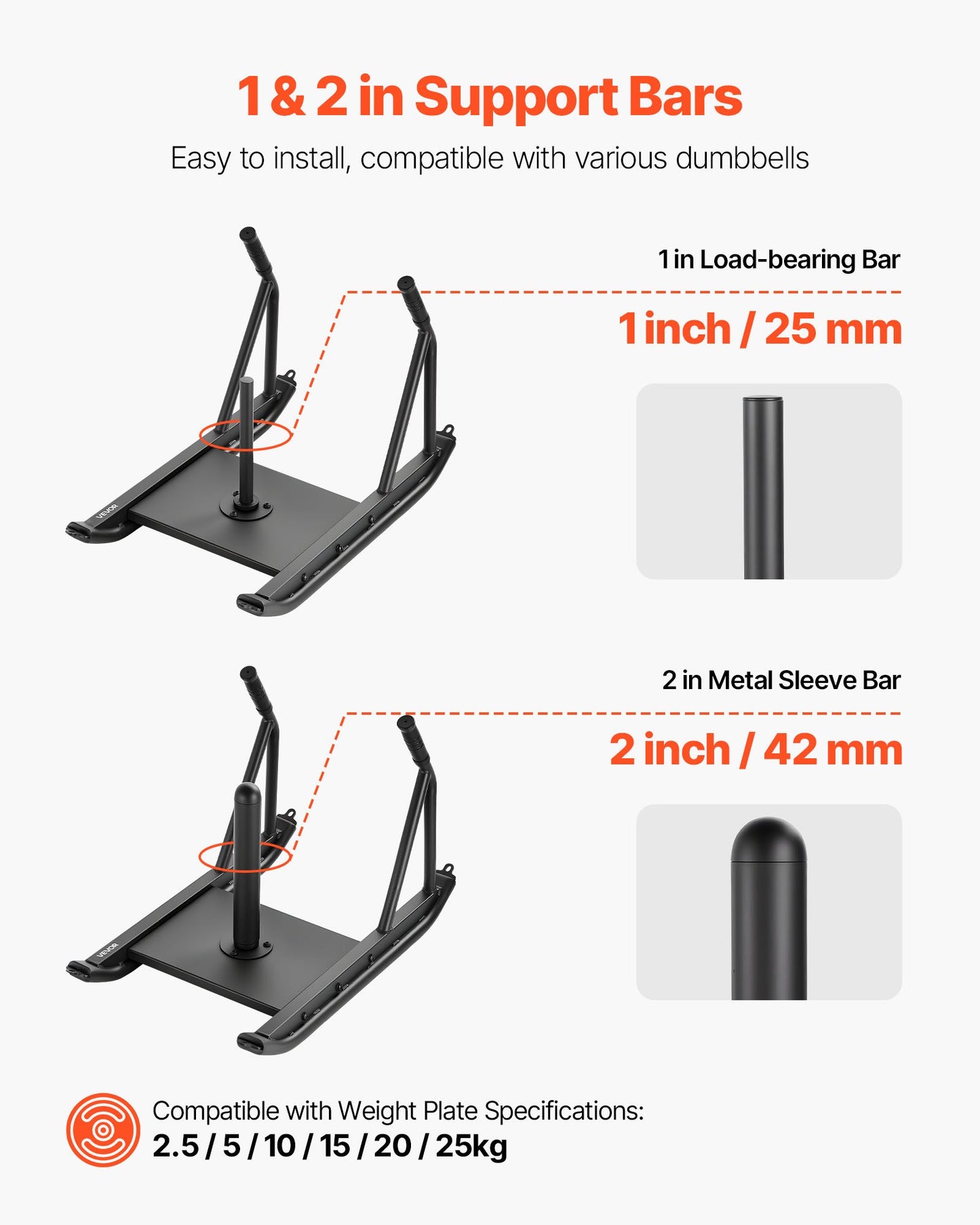Weight Sled, Steel Power Sled, Fitness Strength Training Sleds for Athletic Exercise Speed Improvement, Workout Fitness Equipment with Handle, Compatible with 1/2 in Weight Plates, Black