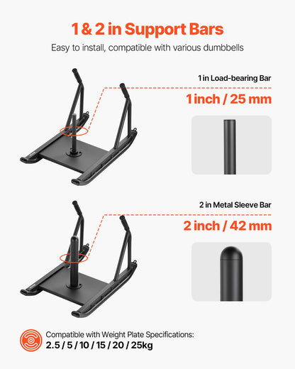 Weight Sled, Steel Power Sled, Fitness Strength Training Sleds for Athletic Exercise Speed Improvement, Workout Fitness Equipment with Handle, Compatible with 1/2 in Weight Plates, Black