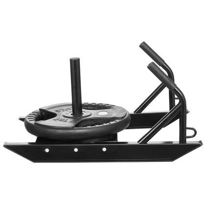 Gewicht Power Pull Push Schlitten Fitness Kraft Geschwindigkeit Training Schlitten Schwarz