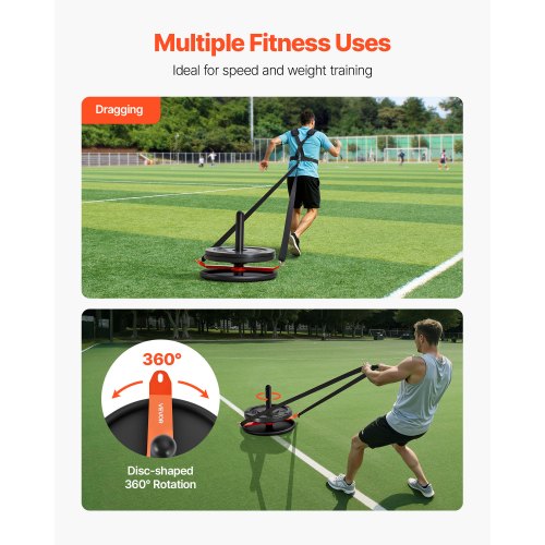 Gewicht Power Pull Push Schlitten Training Schule Fitness Training Schule Orange Schwarz