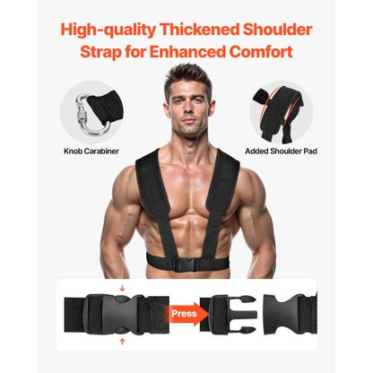 Gewicht Power Pull Push Schlitten Training Schule Fitness Training Schule Orange Schwarz