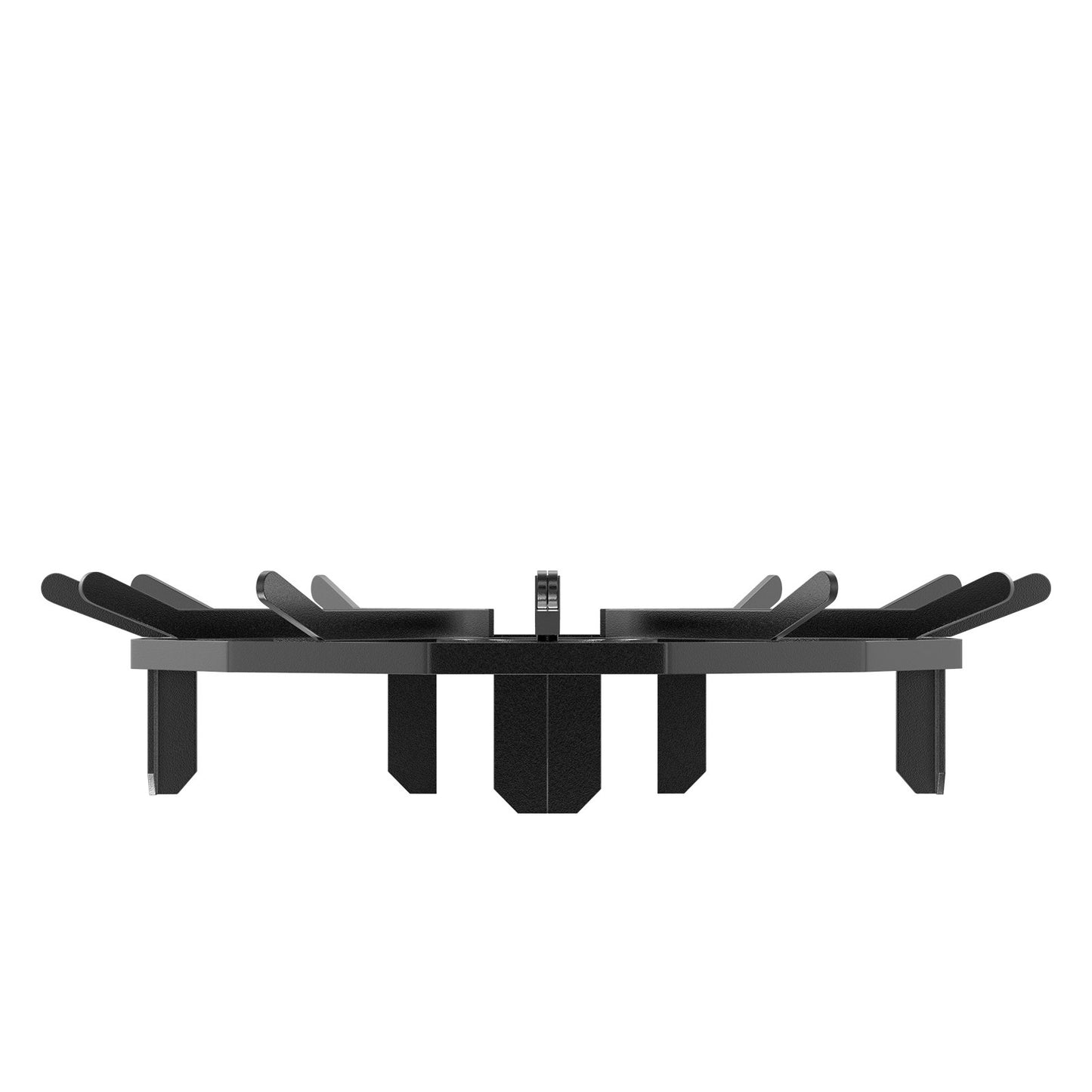 Holzrost, 27 Zoll, robuster Feuerrost mit 6 Stützbeinen, massive pulverbeschichtete Stahlstangen, Holzbrennerhalter für Holzofen und Camping-Feuerstelle im Freien