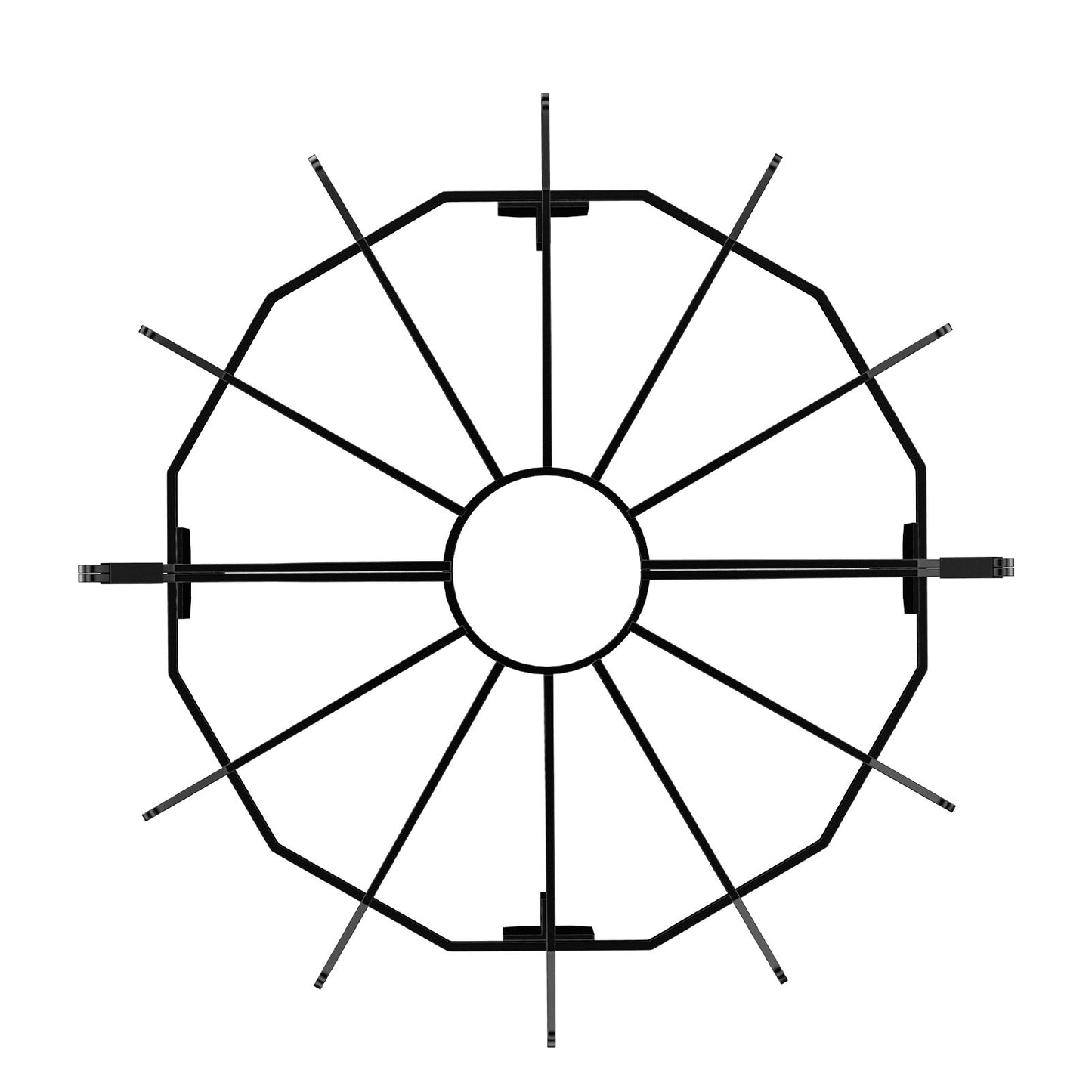 Holzrost, 27 Zoll, robuster Feuerrost mit 6 Stützbeinen, massive pulverbeschichtete Stahlstangen, Holzbrennerhalter für Holzofen und Camping-Feuerstelle im Freien