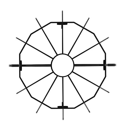 Holzrost, 27 Zoll, robuster Feuerrost mit 6 Stützbeinen, massive pulverbeschichtete Stahlstangen, Holzbrennerhalter für Holzofen und Camping-Feuerstelle im Freien