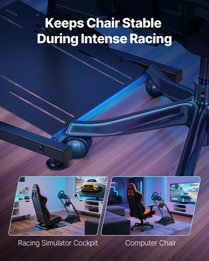 Racing Wheel Stand, Adjustable & Foldable Simulator Stand for Logitech G29 G27 G920 G923, Thrustmaster T300RS T300GT T248 TS-PC TSXW Gaming Cockpit,Pedals Simulator NOT Included