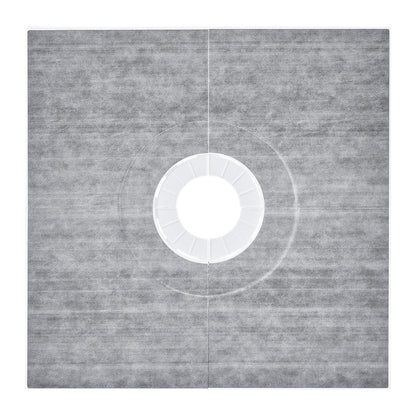 Shower Curb Kit, 36"x36" Shower Pan Kit with 6.3" Central Drain, Lightweight EPS Shower Installation Kits with 2 Waterproof Cloths, Shower Pan Slope Sticks Fit for Bathroom