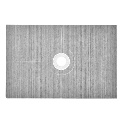 Shower Curb Kit, 48"x72" Shower Pan Kit with 6.3" Central Drain, Lightweight EPS Shower Installation Kits with 2 Waterproof Cloths, Shower Pan Slope Sticks Fit for Bathroom