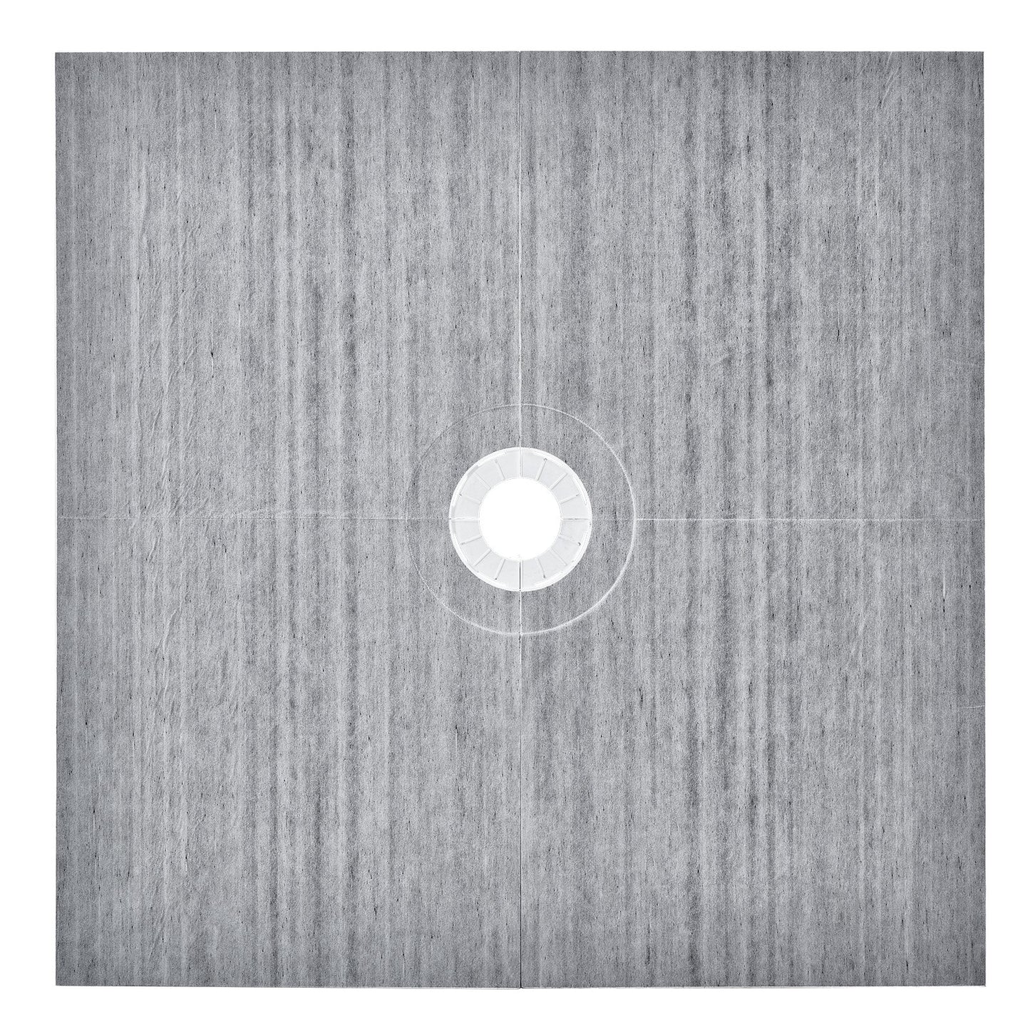 Shower surround kit, 1828x1828 mm shower tray kit with 160 mm central drain, lightweight EPS shower installation kits with 2 waterproof sheets, shower tray tilt rods Suitable for bathrooms