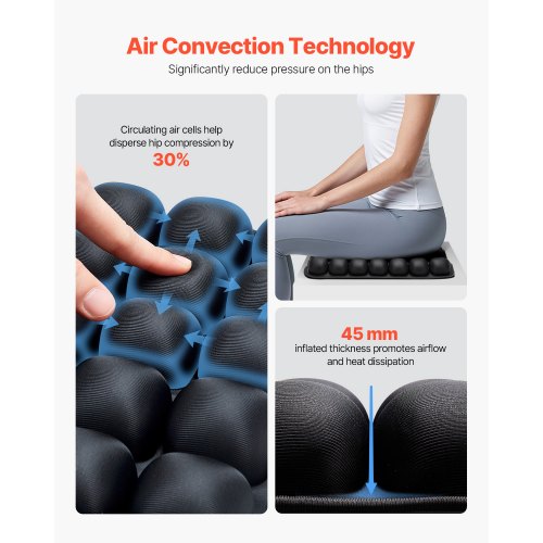 Inflatable Seat Cushion 3D Air Cell Seat Cushion for Pressure Relief | EU