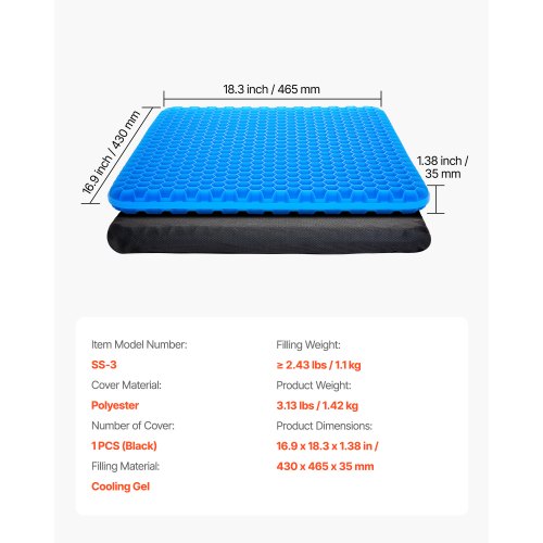 Sittkudde Kylgel Sittkudde Stolkudde för höfter Ryggtrycksavlastning