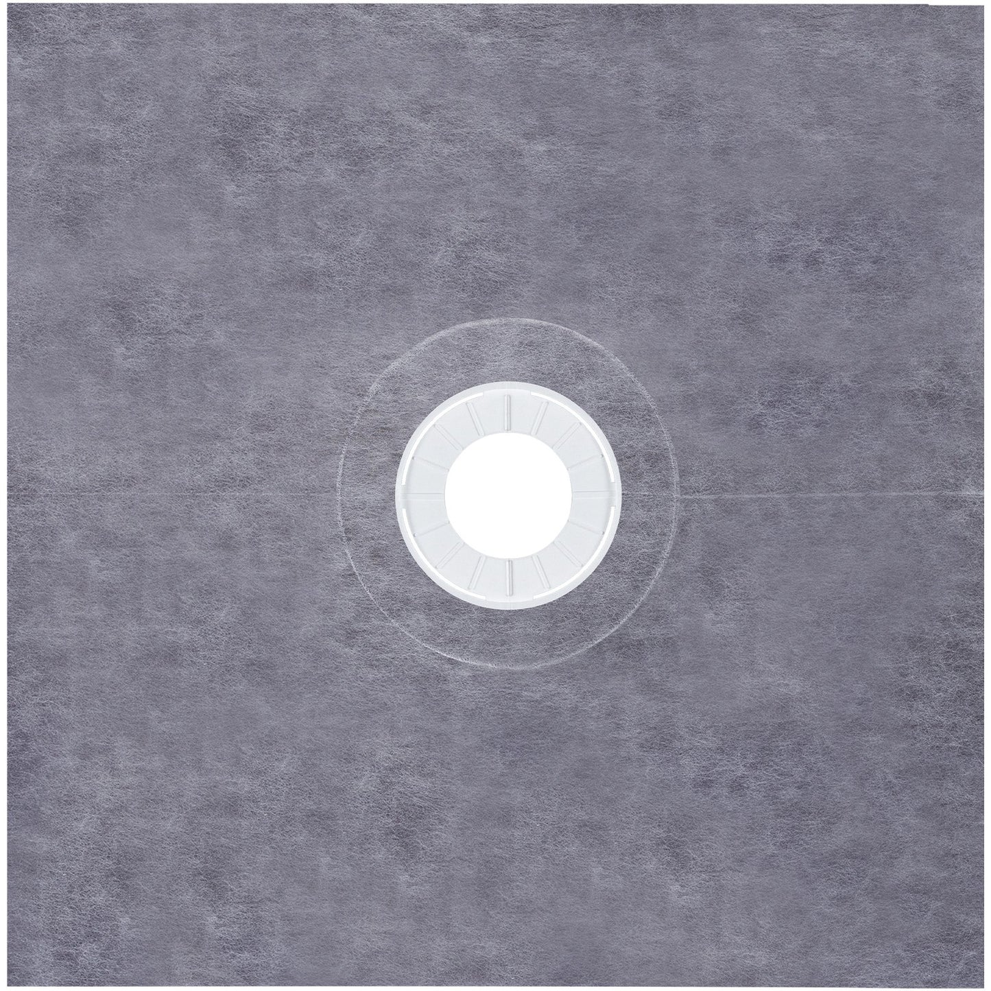 Shower Curb Kit, 48\"x48\" Watertight Shower Curb Overlay with 4\" ABS Central Bonding Flange, 4\" Stainless Steel Grate, 2 Cuttable Shower Curb and Trowel, Shower Pan Slope Sticks Fit for Bathr