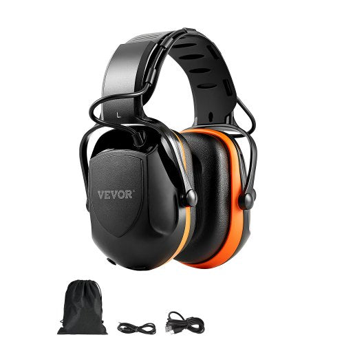 Safety Earmuffs, Electronic Ear Muffs with 5.1 Bluetooth Technology Ear Protector, Noise Reduction Headphone NRR23dB, Hearing Protection Earmuffs for Shooting, Manufacturing and Lawn Mowing