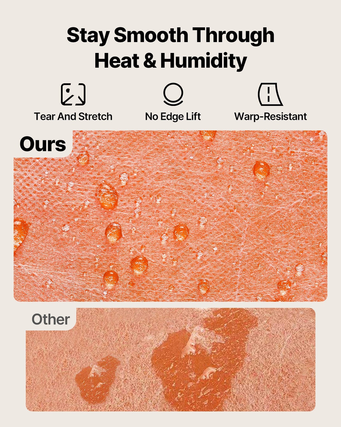 Waterproof Membrane for Shower, 3.3 x 33 ft 108 sq.ft Waterproofing Tile Membrane, 20 mil Thickness Polyethylene Fabric Roll, Easy to Cut for Bathroom, Kitchen, Sauna, Walls, Underlayment