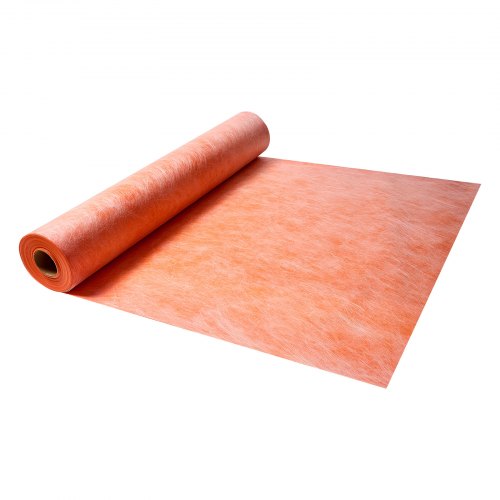 Waterproof Membrane for Shower, 4 x 128 ft 504 sq.ft Waterproofing Tile Membrane, 20 mil Thickness Polyethylene Fabric Roll, Easy to Cut for Bathroom, Kitchen, Sauna, Walls, Underlayment
