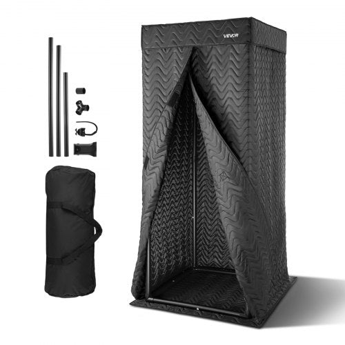 6.56 ft Portable Vocal Booth Recording Booth with Travel Bag for Voiceovers