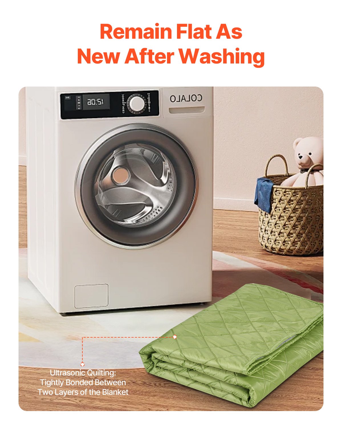 Camping Blanket 82" x 55" Warm Stadium Blanket 330GSM Outdoor Travel