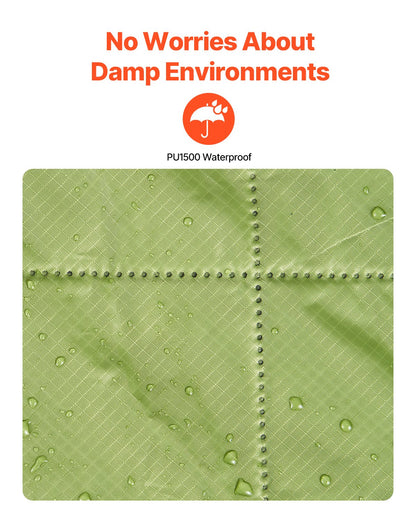 Camping Blanket, Large Warm Stadium Blanket, Waterproof & Windproof, 330GSM Polyester Fleece, Flame Retardant, Great for Outdoors, Picnics, Hiking, Sports Events, Travel, 82" x 55", Bicolor