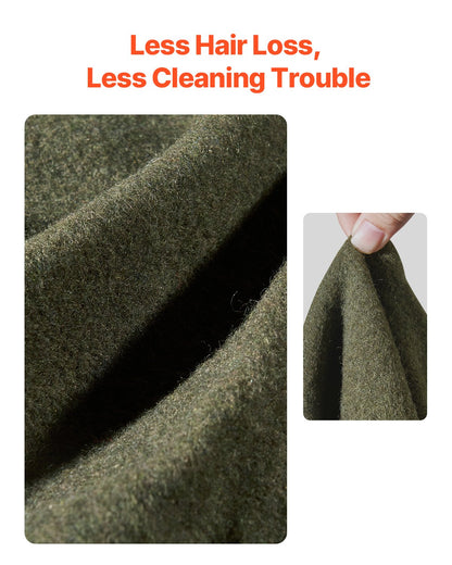 Wool Camping Blanket, Large Warm Stadium Blanket, Waterproof & Windproof, Flame Retardant, Great for Outdoors, Picnics, Hiking, Sports Events, Travel, 64" x 88" (80% Wool), Army Green
