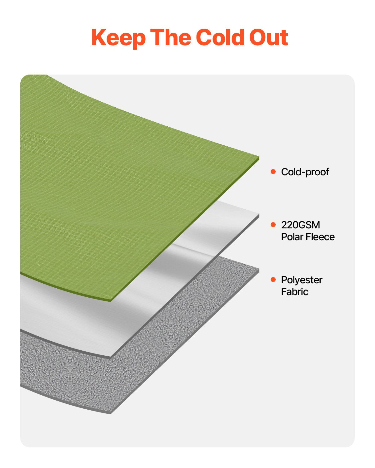 Camping Blanket 79" x 59" Portable Warm Stadium Blanket Outdoor Light Green