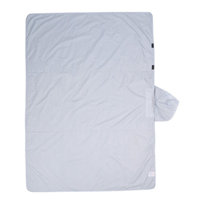 Camping Blanket 79" x 59" Portable Warm Stadium Blanket Outdoor Light Gray