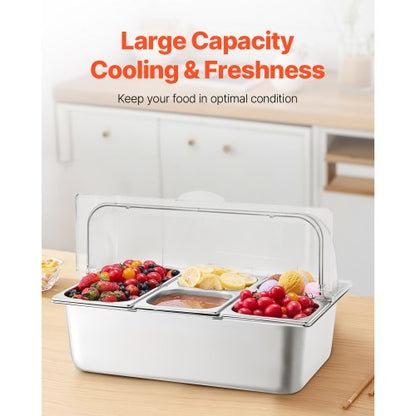 Servierbehälter für Lebensmittel auf der Arbeitsplatte, 5 Gewürzbehälter | EU