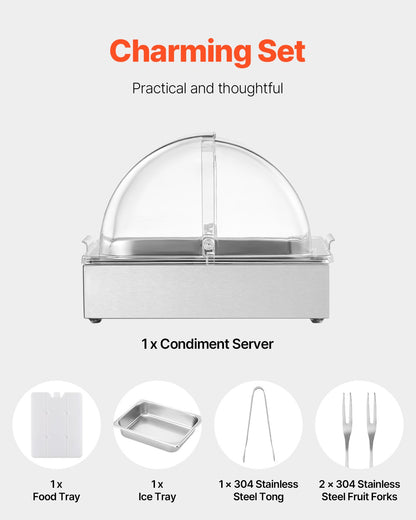 Countertop Food Serving Containers Spices with Lids