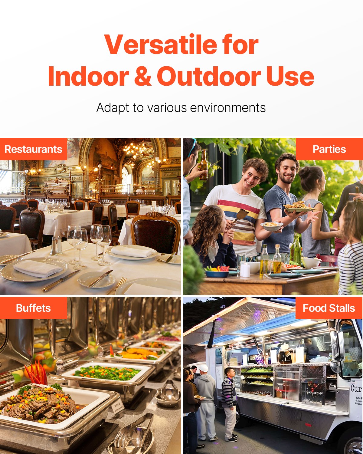 Countertop Food Serving Containers Spices with Lids