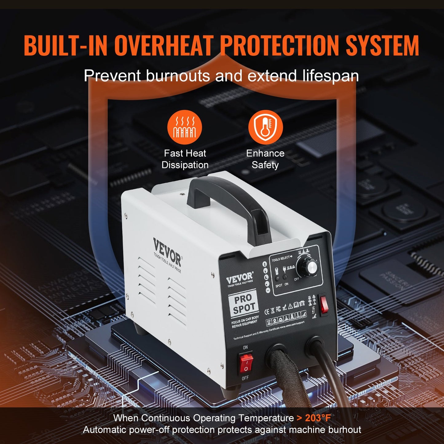 Stud Welder 7-position dent spot welding repair kit