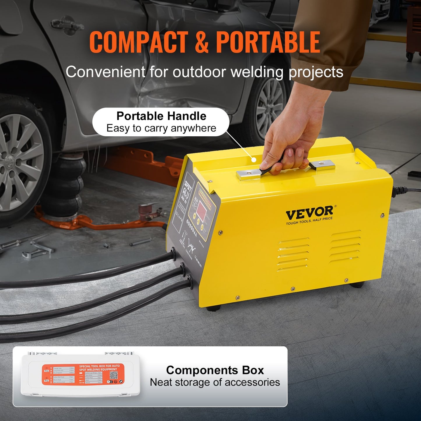 Punktsvetsare buckla 300W studsvets buckla reparation för aluminium bilkaross