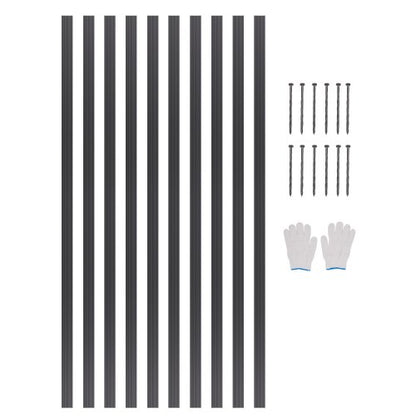 Metal Landscape Edging, 10 Packs 60 in Rust-Resistant Aluminum Alloy Landscape Edging, Bendable Garden Edging Border, Heavy Duty Lawn Edging Fence for Flower Bed Yard Pathway