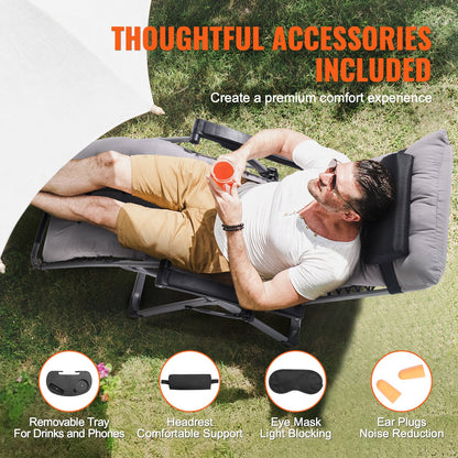 Zero Gravity Chair 26" Zero Gravity Recliner Lounge Chair Indoor and Outdoor