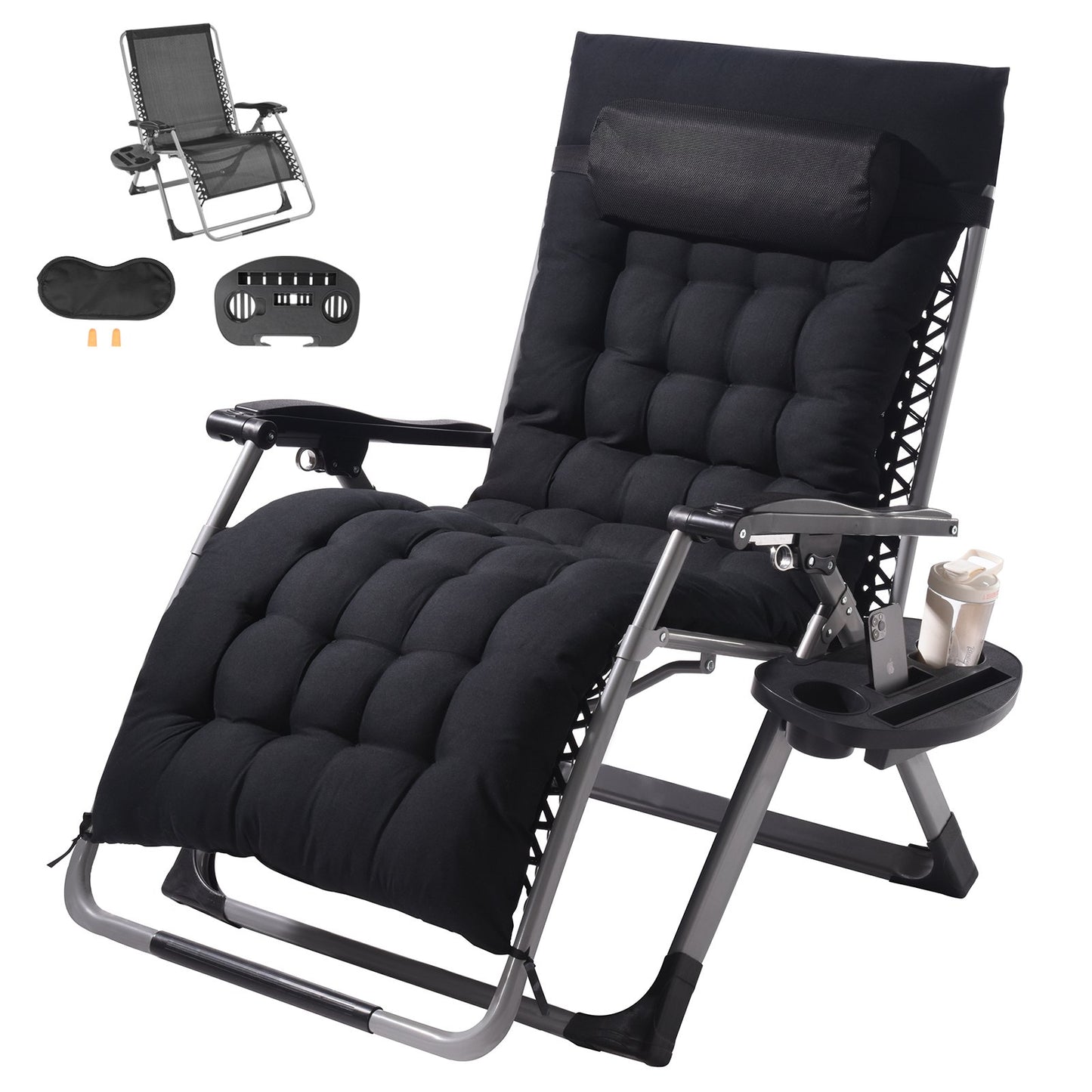 Zero Gravity Chair 33" Zero Gravity Recliner Lounge Chair Indoor and Outdoor