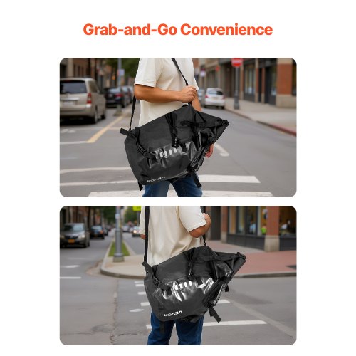 Motorcykelsadelväskor, 28 L (14 L x 2) Stora Sidosadelväskor Kompatibla med de flesta motorcyklar, Vattentät Utomhussport Motorcykel Bagageförvaring Axelväska med Bottenrem, Svart |  EU