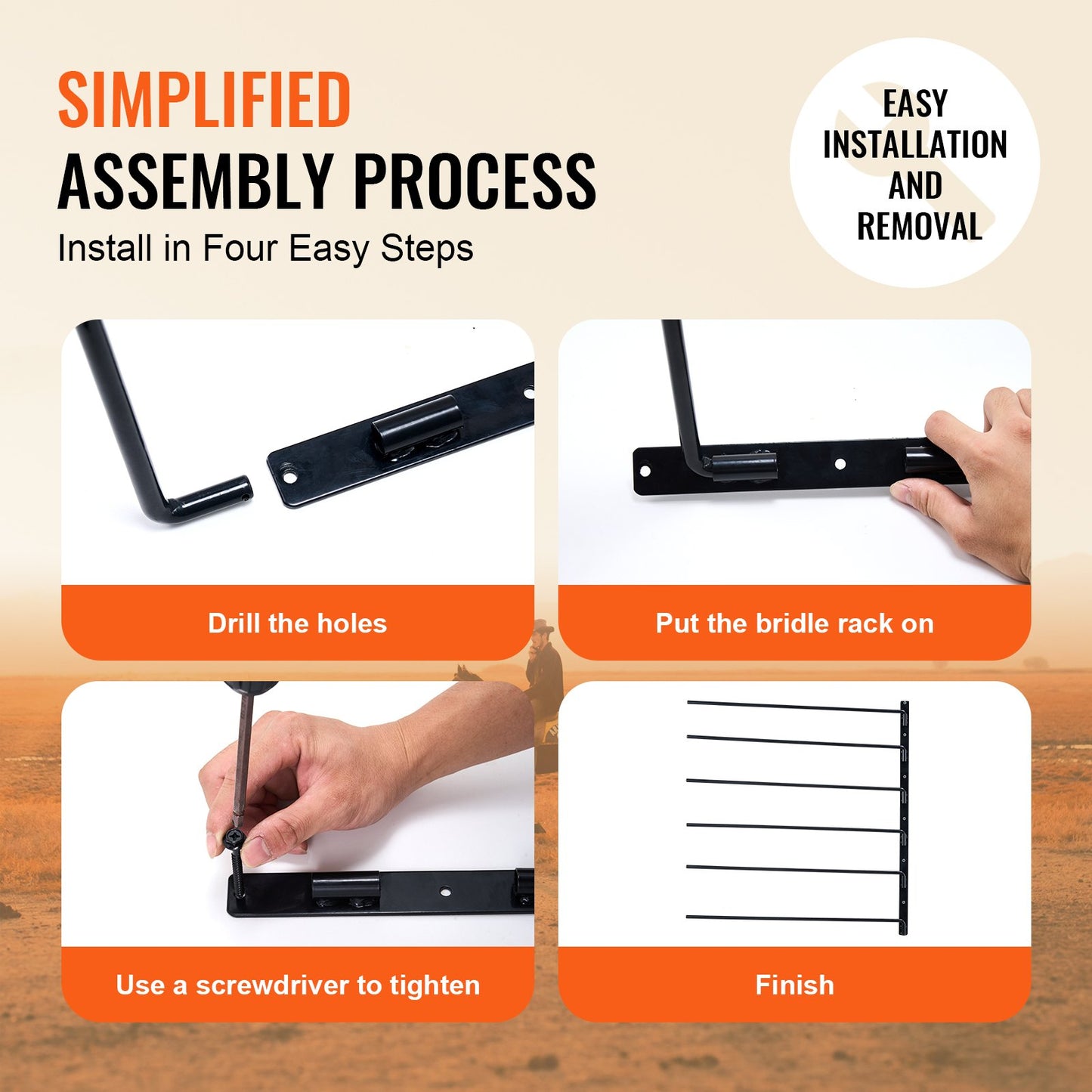 Wall-mounted three-tier saddle holder Swing out saddle pad holder