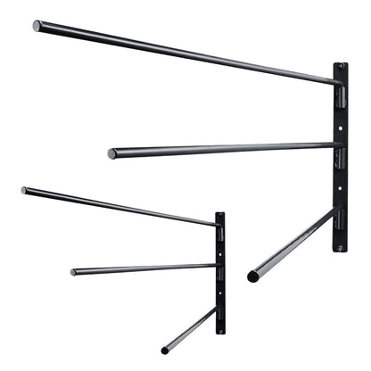 Wall-mounted three-tier saddle holder Swing out saddle pad holder