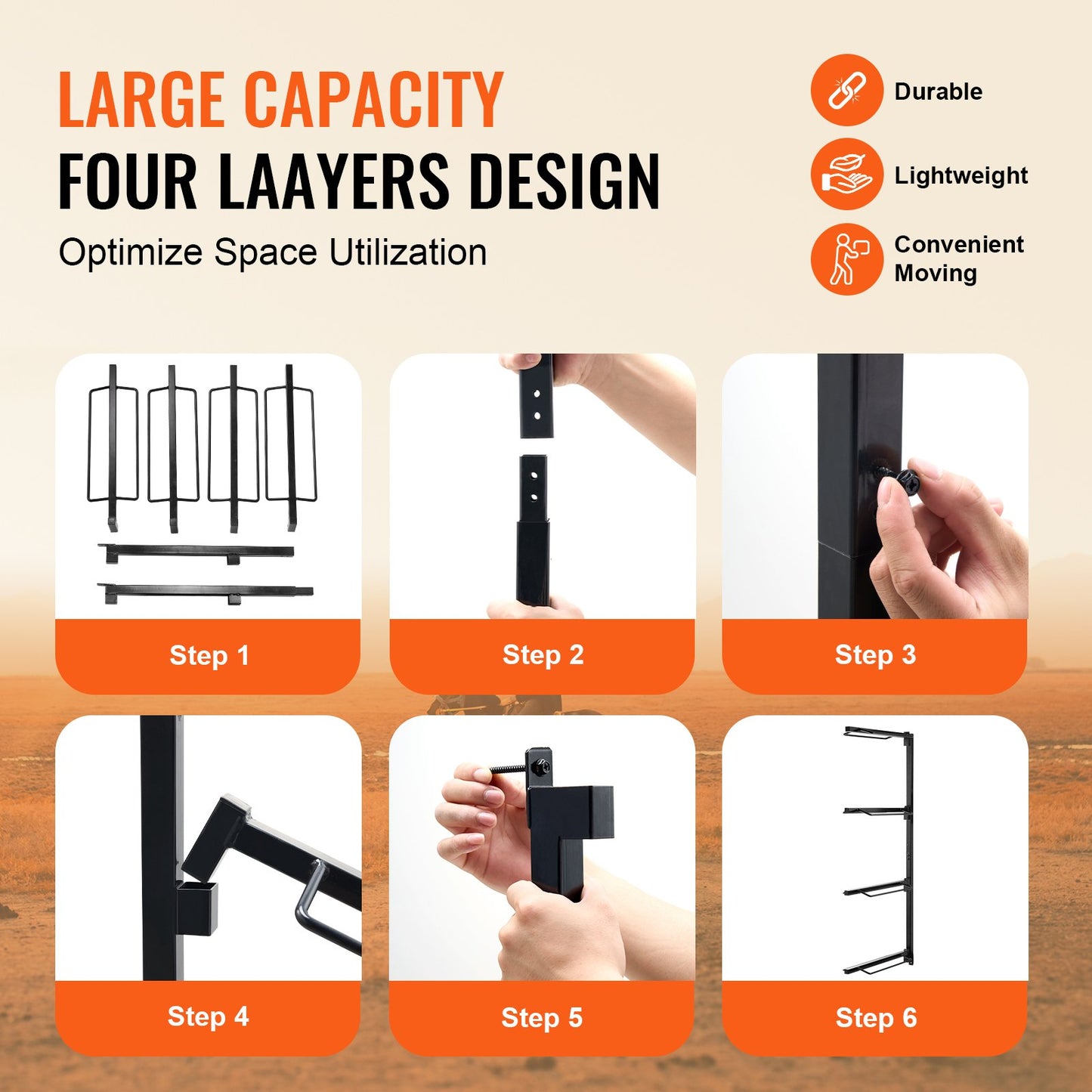 Wall Mounted Saddle Holder Four Levels Western &amp; English Horse Saddle Holder