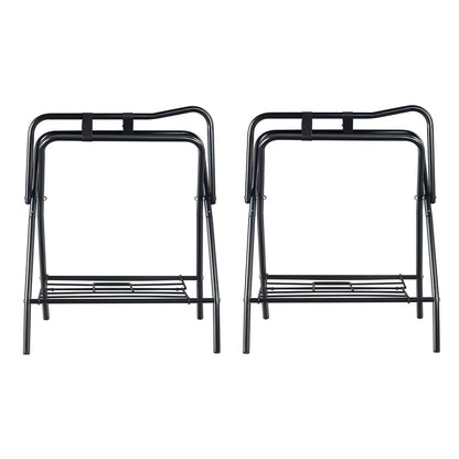 Foldable Saddle Rack 2-pack Freestanding Horse Saddle Rack 132 lbs