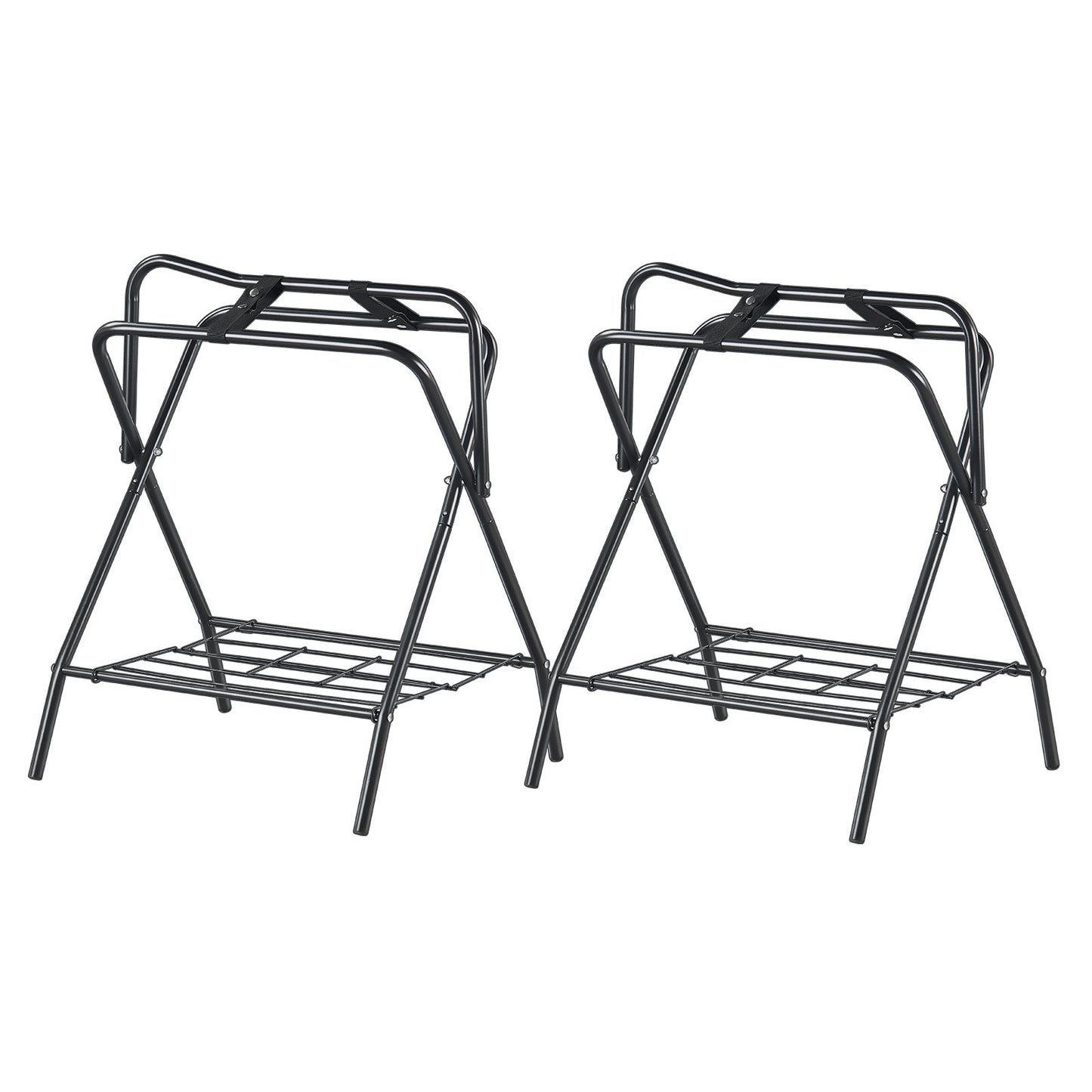 Foldable Saddle Rack 2-pack Freestanding Horse Saddle Rack 132 lbs
