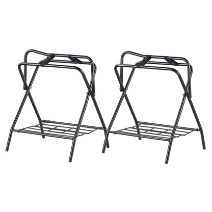 Foldable Saddle Rack 2-pack Freestanding Horse Saddle Rack 132 lbs