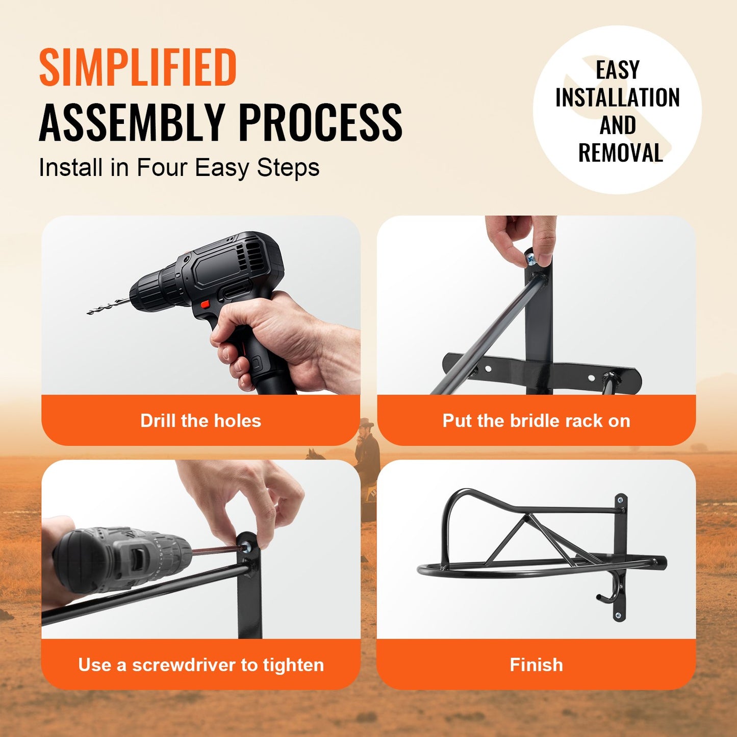 Wall Mounted Saddle Holder with Pad Bar 8-pack Horse Saddle Holder