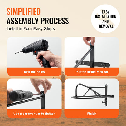 Wall Mounted Saddle Holder with Pad Bar 8-pack Horse Saddle Holder