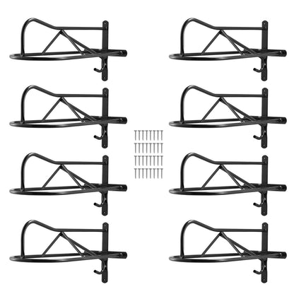Wall Mounted Saddle Holder with Pad Bar 8-pack Horse Saddle Holder