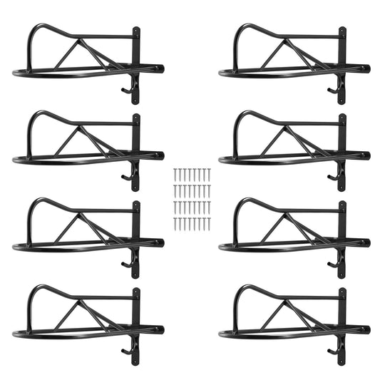Wall Mounted Saddle Holder with Pad Bar 8-pack Horse Saddle Holder