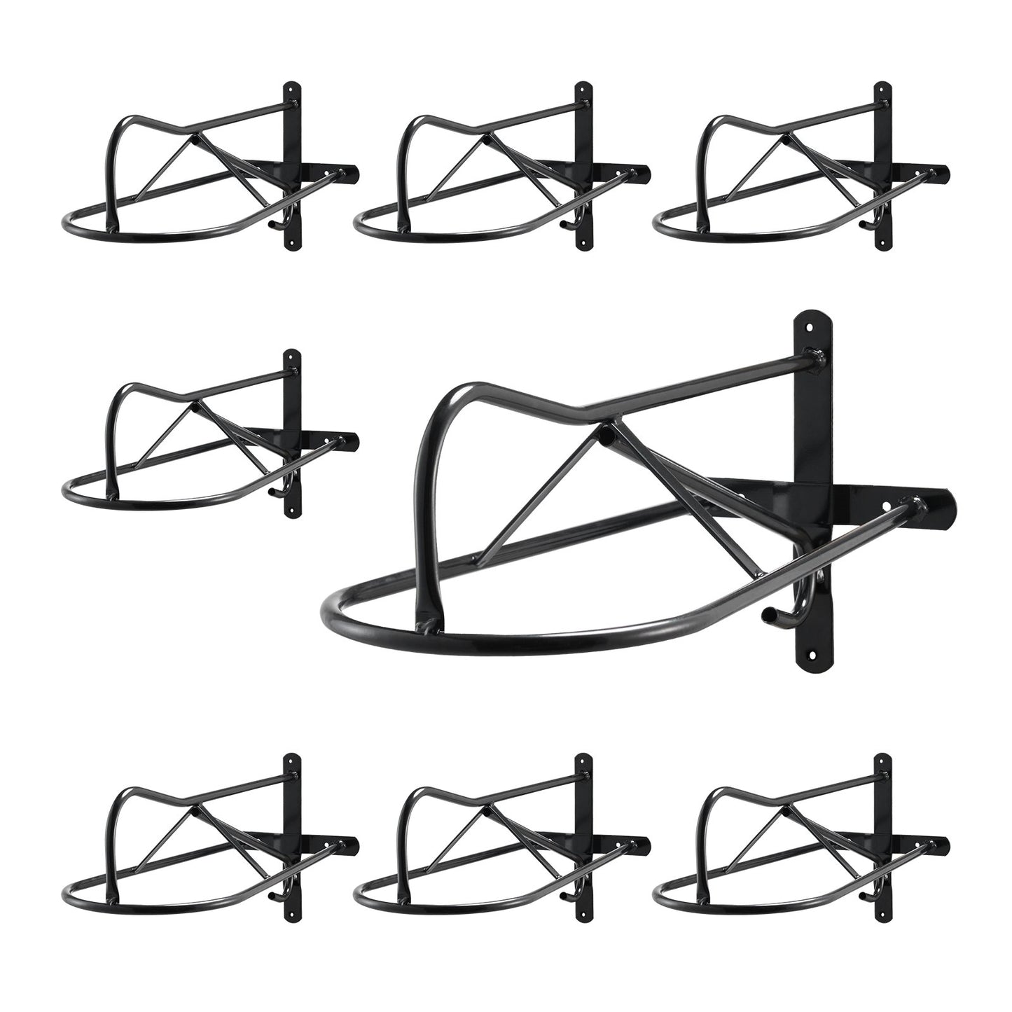 Wall Mounted Saddle Holder with Pad Bar 8-pack Horse Saddle Holder