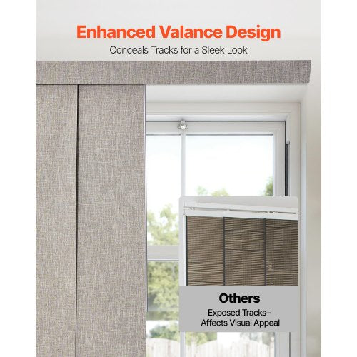 Flächenvorhang Rollo Rollo Rolloschienen 116cm bis 218cm B ablängbar braun