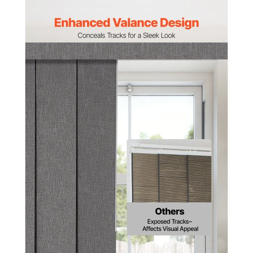 Flächenvorhang Rollo Rollo Rolloschienen 116cm bis 218cm B ablängbar Dunkelgrau